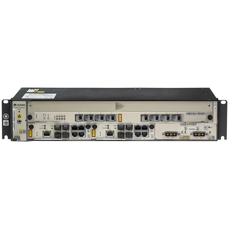 2RU шасси Huawei OLT GPON, 2 слота для установки интерфейсных модулей, 2x10G порта, DC