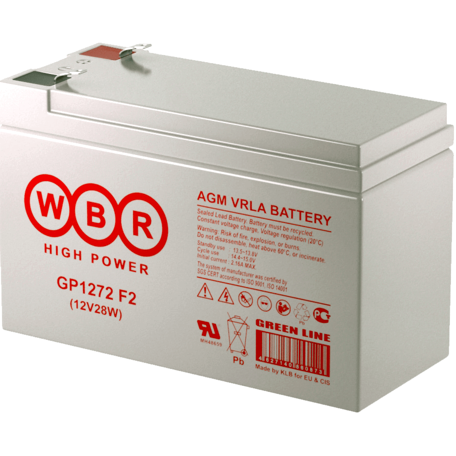 Батарея аккумуляторная WBR GP1272 F2 (12V28W)