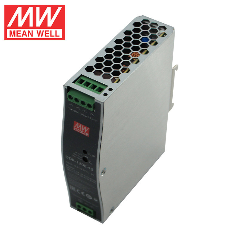 DDR-120B-48, DC/DC преобразователь, 120Вт, вход 16,8-33,6В, выход 48В/2,5А Mean Well