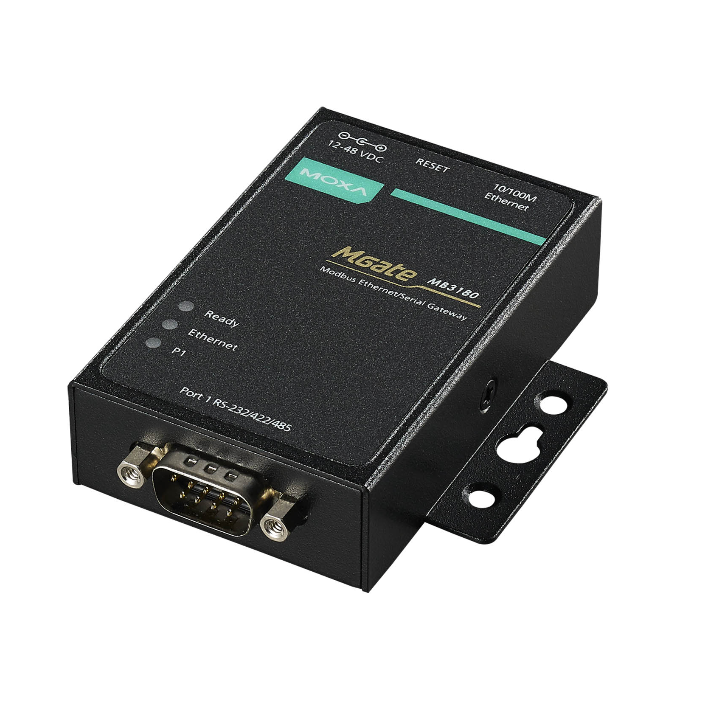 Преобразователь MGate MB3180 1-портовый преобразователь Modbus RTU/ASCII (RS-232/422/485) в Modbus TCP