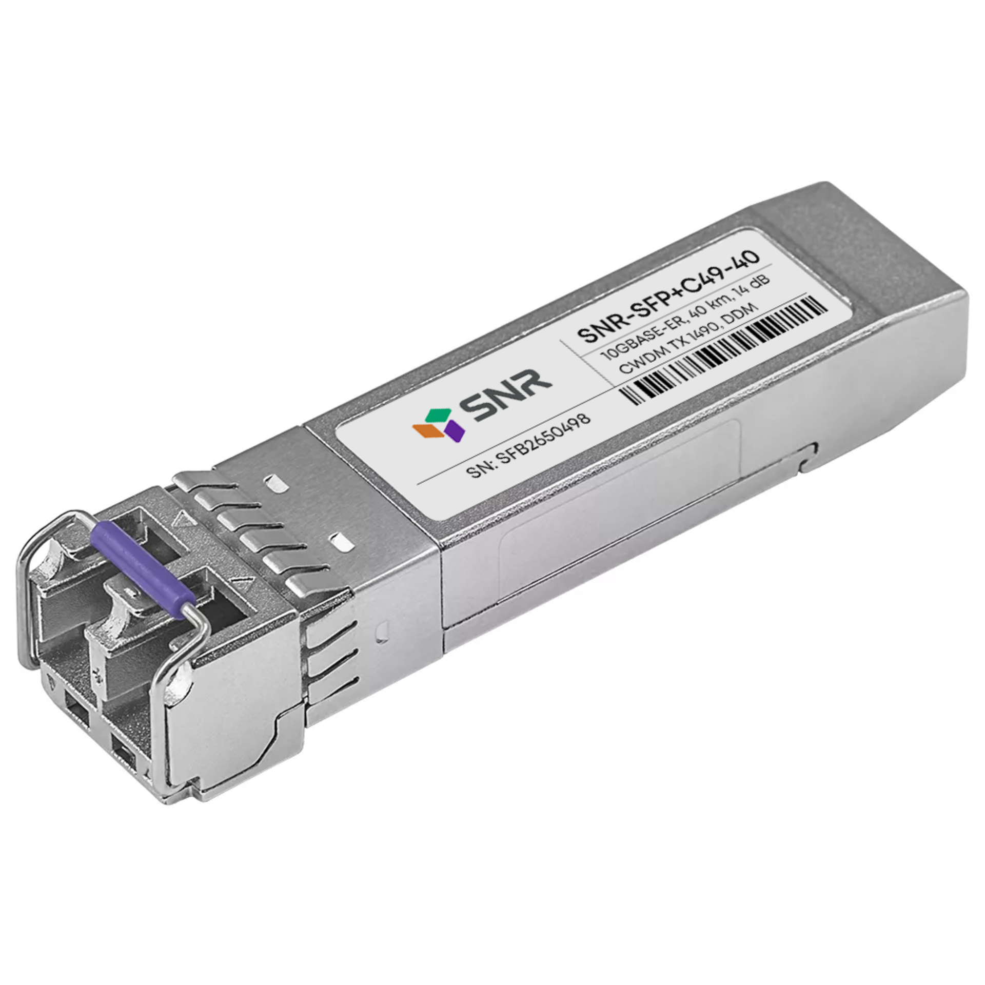 Модуль SFP+ CWDM оптический, дальность до 40км (14dB), 1490нм