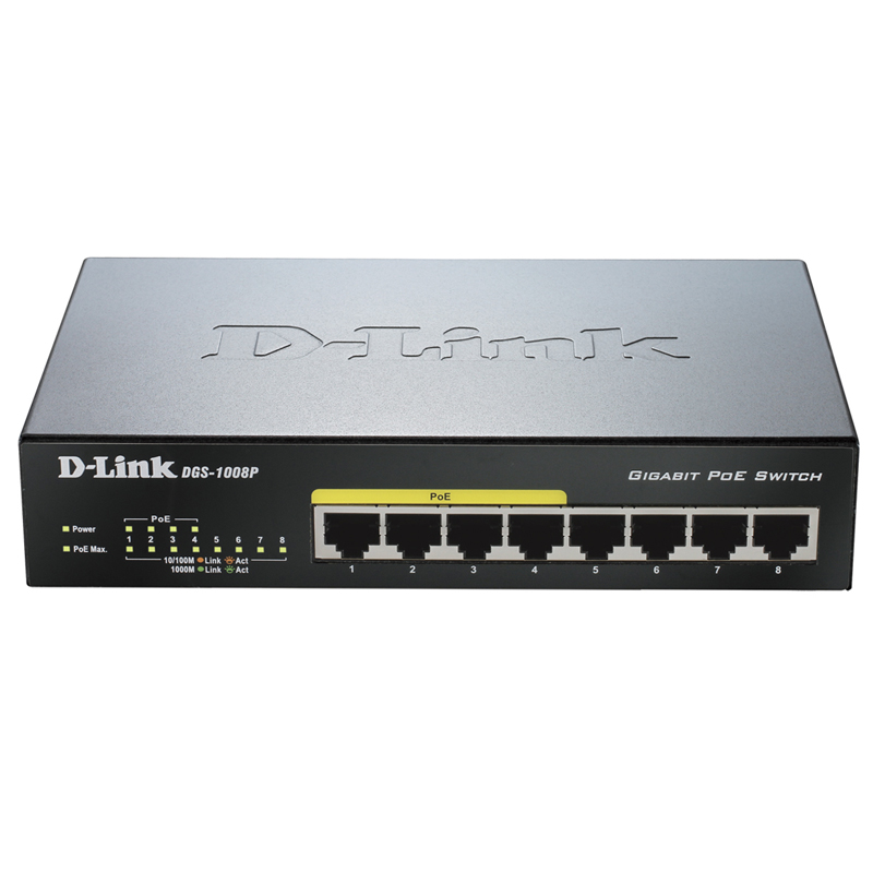 Коммутатор D-Link DGS-1008P
