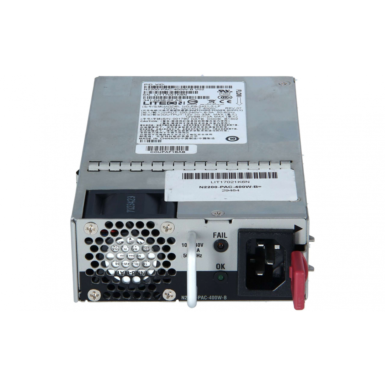 Блок питания Cisco N2200-PAC-400W-B