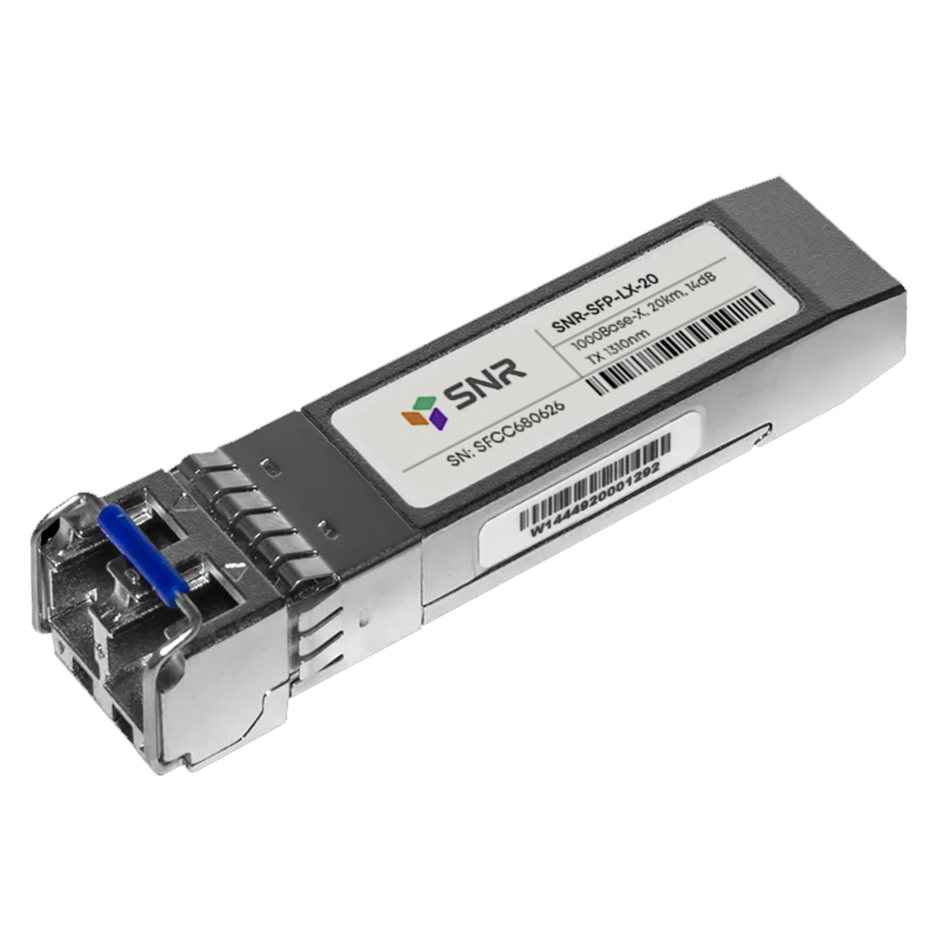 Модуль SFP оптический, дальность до  20км (14dB), 1310нм, индустриальный