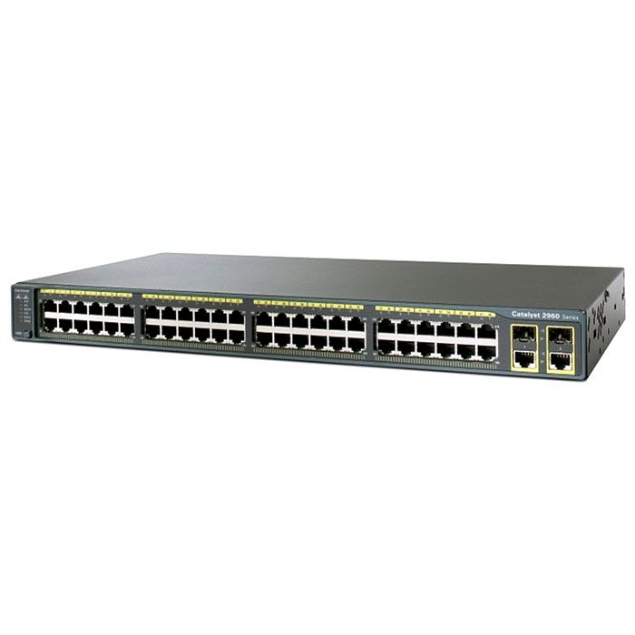 Коммутатор Cisco Catalyst WS-C2960-48TC-L (некондиция, 1 неисправный порт RJ-45)