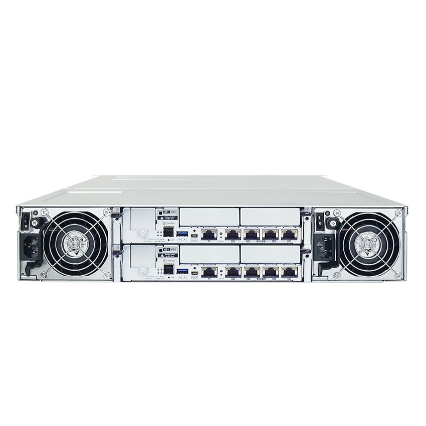 Система хранения данных Infortrend GSA2024RC-D (2xCtrl, до 24xHDD, 2xSAS12G внеш. порт, 4x4GB, 8x1G порта iSCSI)
