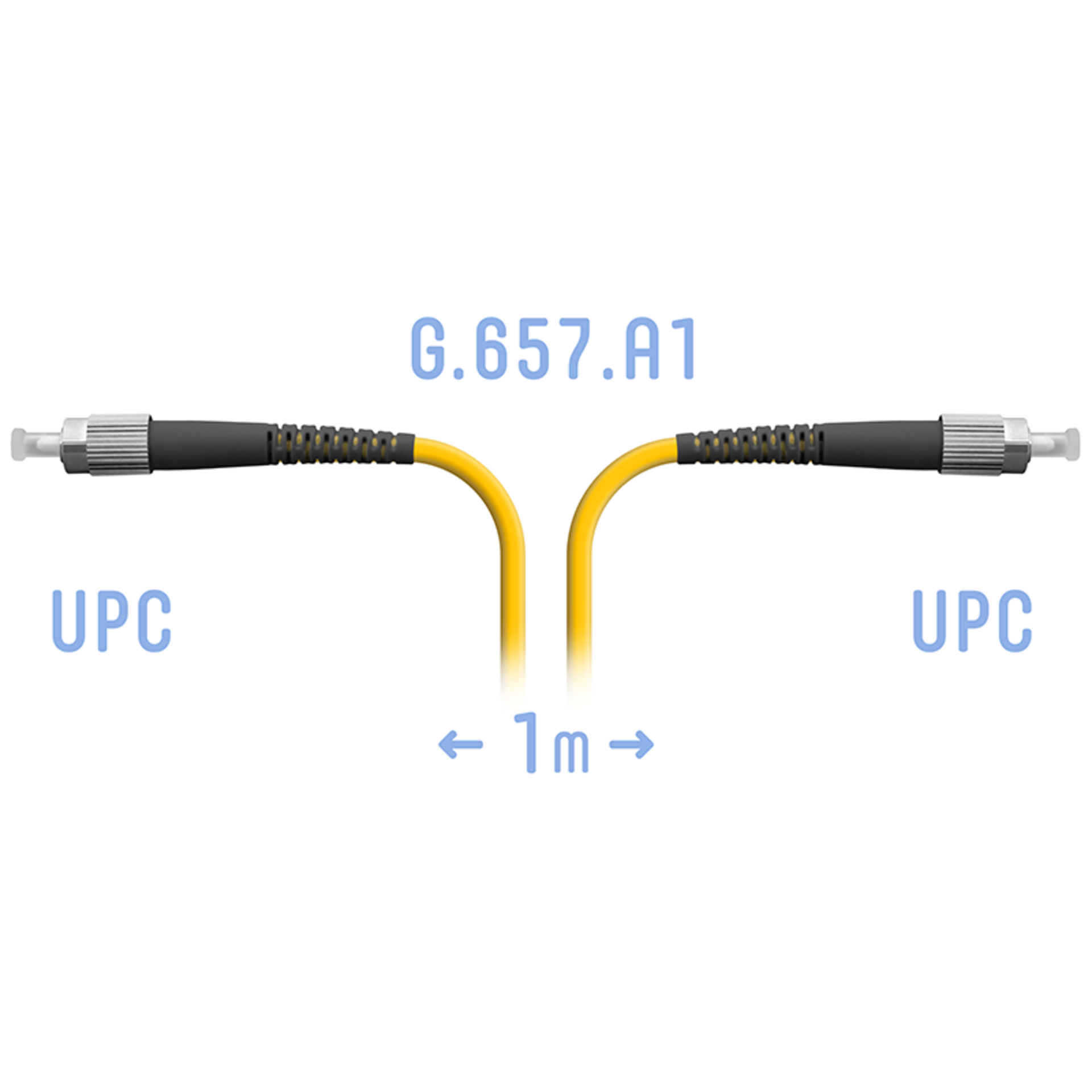 Патчкорд оптический FC/UPC SM G.657.A1 1 метр