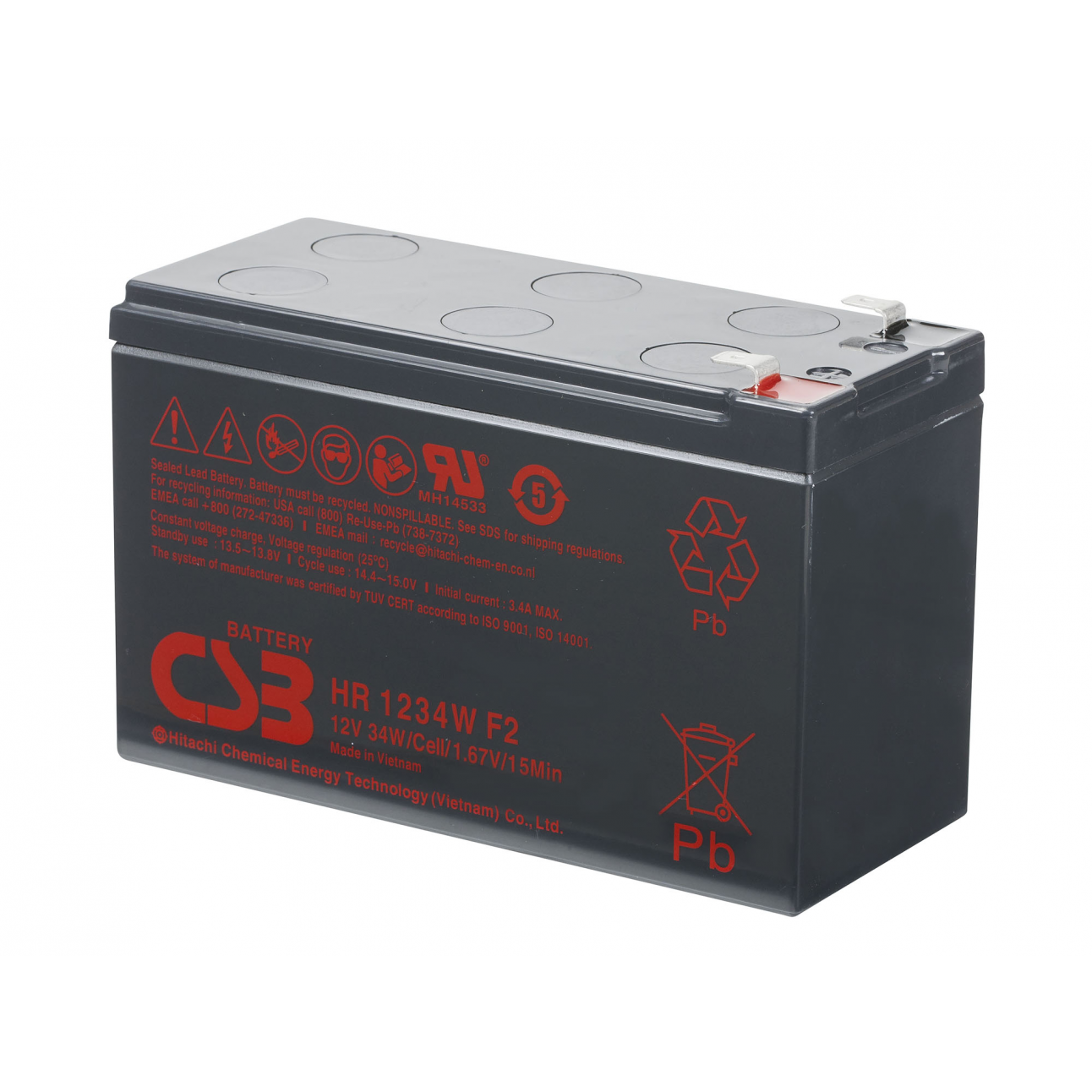 Аккумулятор CSB HR1234W F2