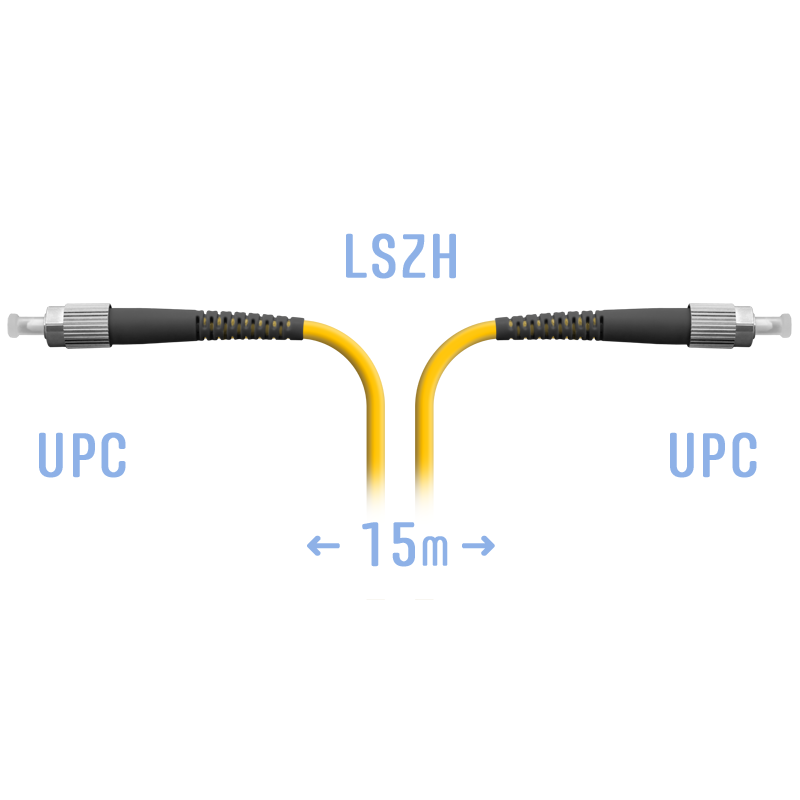 Патчкорд оптический FC/UPC SM 15м