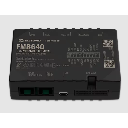 FMB640 GPS контроллер местонахождения и состояния транспорта