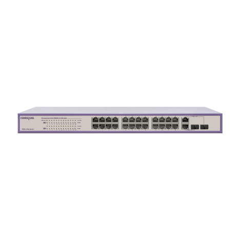 PoE коммутатор PUS-154-24-2L 26-портовый неуправляемый 802.3af  24*10/100BASE-TX + 2*1000 Комбо, 250Вт