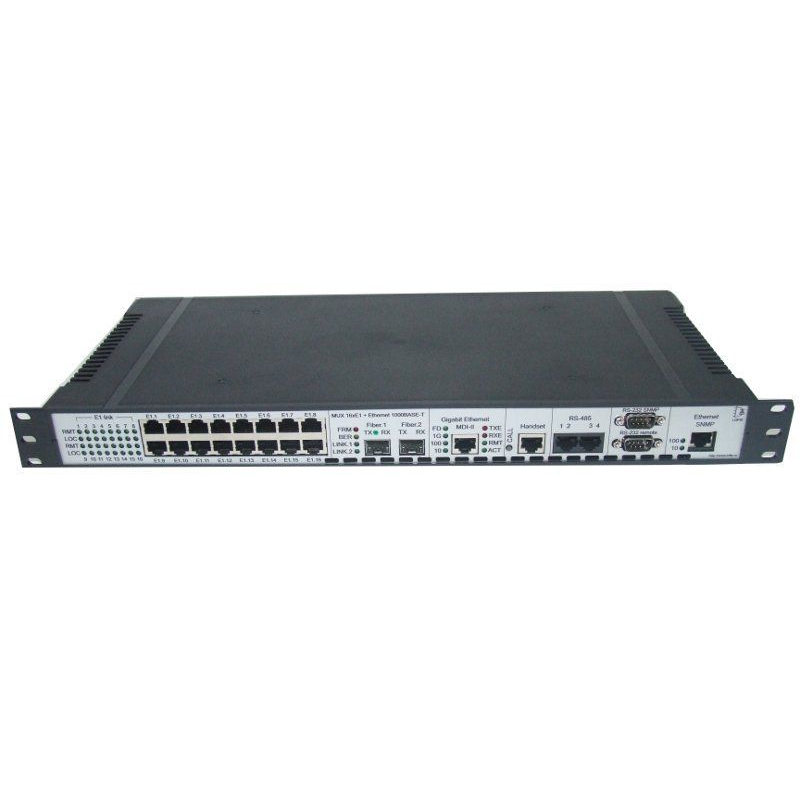 Мультиплексор модульный оптический 4x E1 + Gigabit Ethernet 1000BASE-T + 4x RS-485