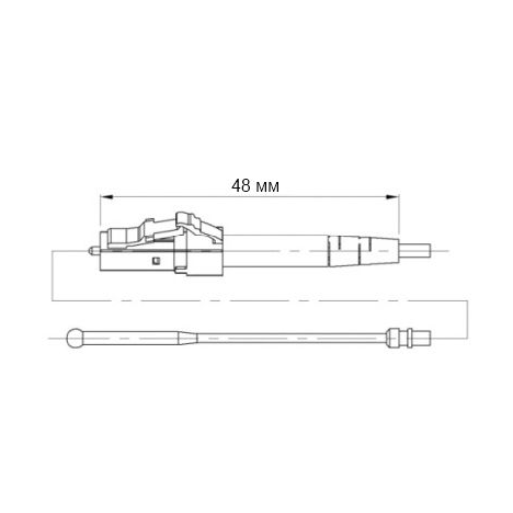 Разъем оптический Ilsintech Splice-On Connector LC/UPC для кабеля 2,0/3,0 мм