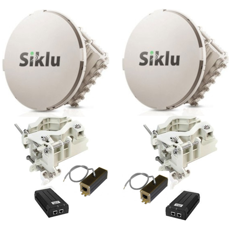 РРЛ Siklu EH-1200TL производительность до 700 мбит/с, дистанция до 2000 метров (комплект)