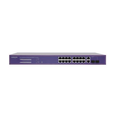 PoE коммутатор Web Smart PWS-CC16-250R,  16x10/100BASE-TX PoE 802.3af&at + 2xGb Combo, 250Вт