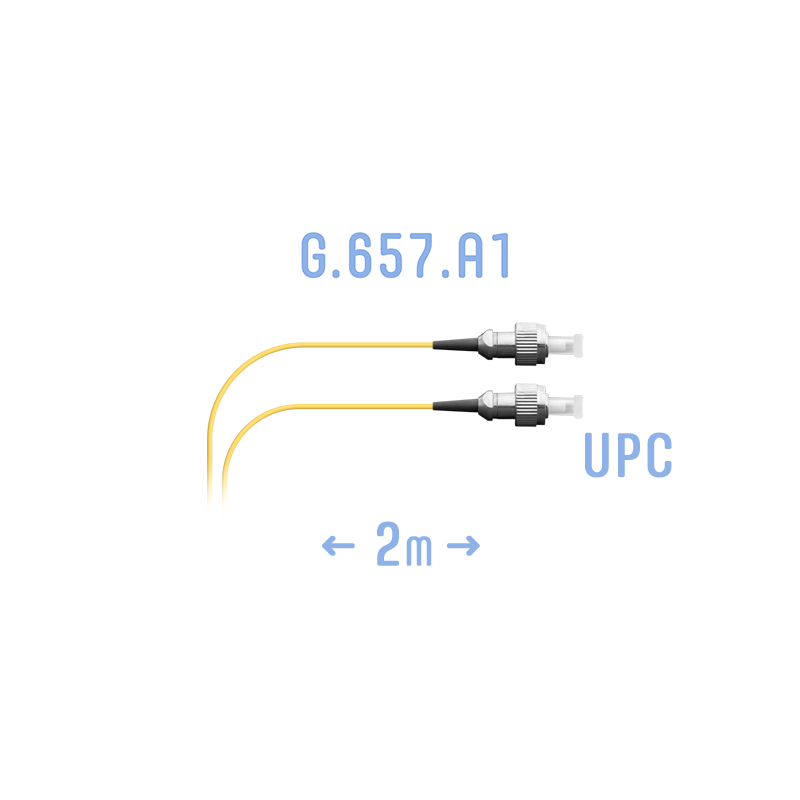 Шнур монтажный оптический FC/UPC SM G.657.A1 2 метра
