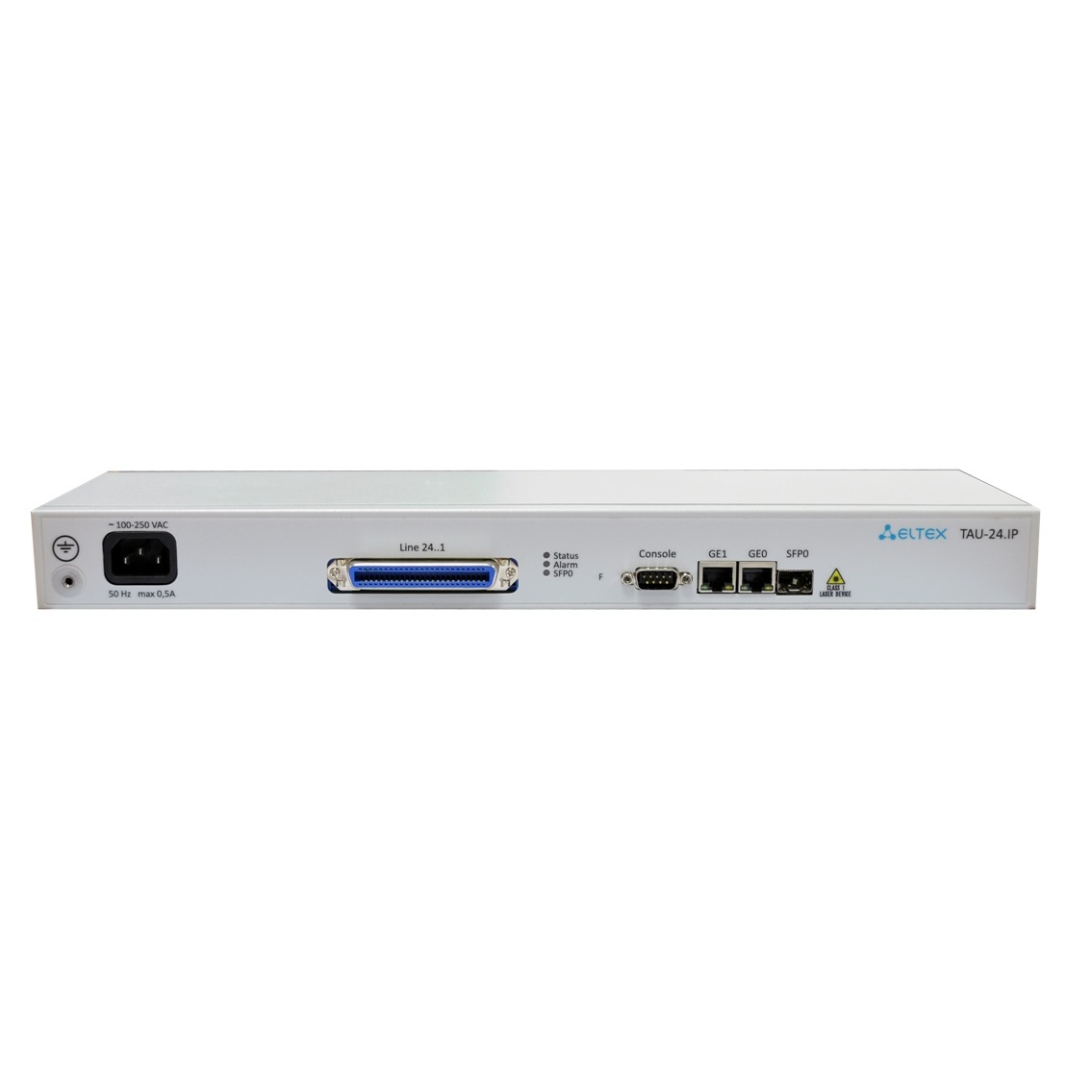 VoIP-шлюз Eltex TAU-24.IP: 24xFXS, 3xRJ45-10/100/1000, SIP/H.323, 1U, AC 220V