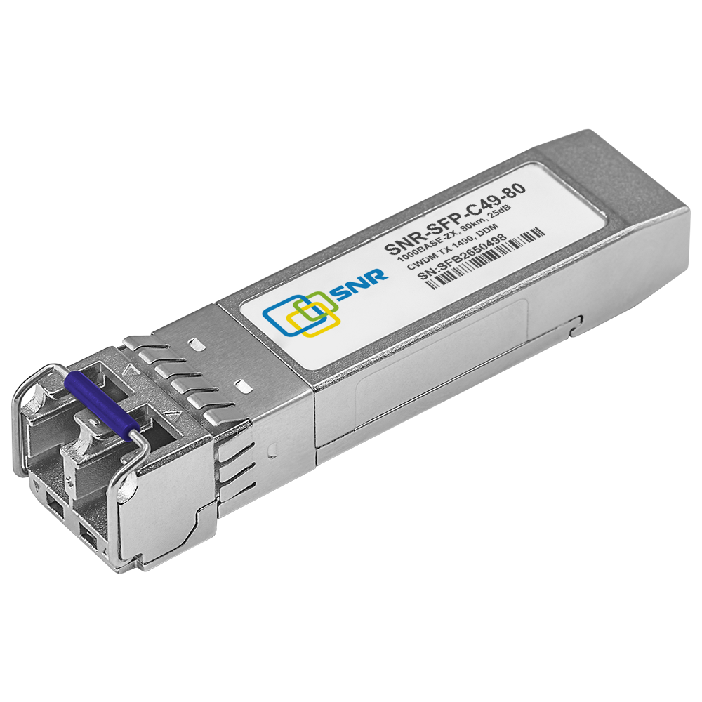 Модуль SFP CWDM оптический, дальность до 80км (25dB), 1490нм (com)