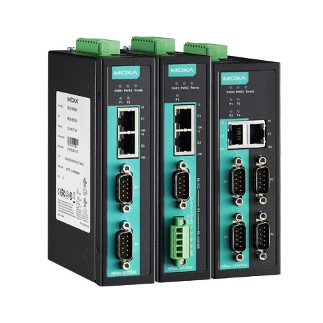 NPort IA5450A 4-портовый усовершенствованный асинхронный сервер RS-232/422/485 в Ethernet MOXA