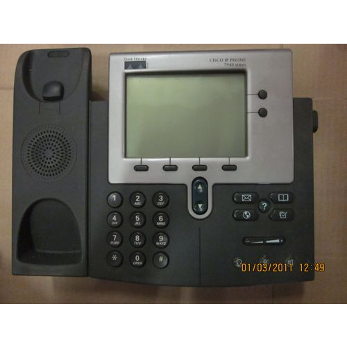 IP-телефон Cisco CP-7940G (некондиция, пятно на дисплее, сломан держатель трубки, не фиксируется подставка) 