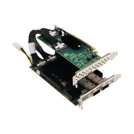 Сетевая карта  2 порта 40G/100GBaseX Content Director (QSFP28, Intel FM10840), Silicom PE3100G2DQIRM-QX4 с кабелем PE316IRM