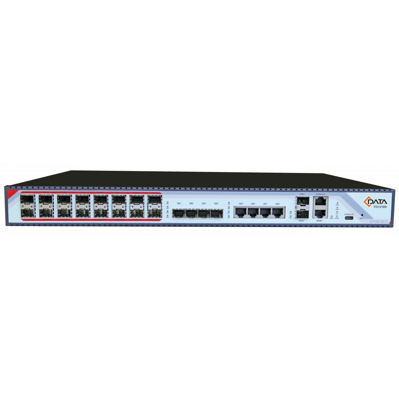 OLT C-DATA FD1216S-R1 с 16 портами GEPON (SFP), 4хSFP, 4хRJ-45, 2хSFP+, 2 БП АC