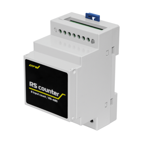 Счётчик импульсов с цифровым интерфейсом RS485, 8 импульсных входов (Modbus RTU)