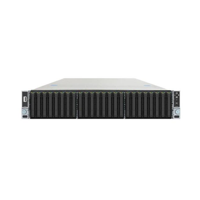 Серверная платформа Intel R2224WFTZSR 2U, до двух процессоров Intel Scalable, 24xDDR4, 24x2.5 HDD, 2x10Gb Base-T, 2xM.2 PCI-Ex4, 2x1300W PSU