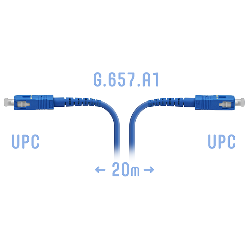 Патчкорд оптический армированный SC/UPC 20метров