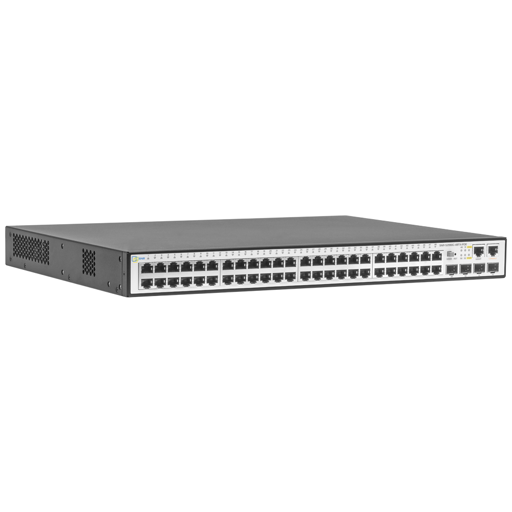 Управляемый POE коммутатор уровня 2+ SNR-S2990G-48TX-POE