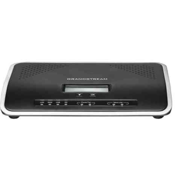 Grandstream UCM6204 - IP ATC. До 500 абонентов/75 одновременных вызовов, до 3 конф., до 25 участников в конф., 2хFXS, 4xFXO, 1xWAN, 1xLAN