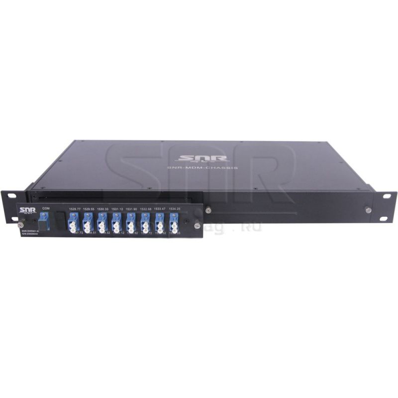 Мультиплексор-Демультиплексор DWDM одноволоконный 8-канальный + TV канал 1550 в шасси
