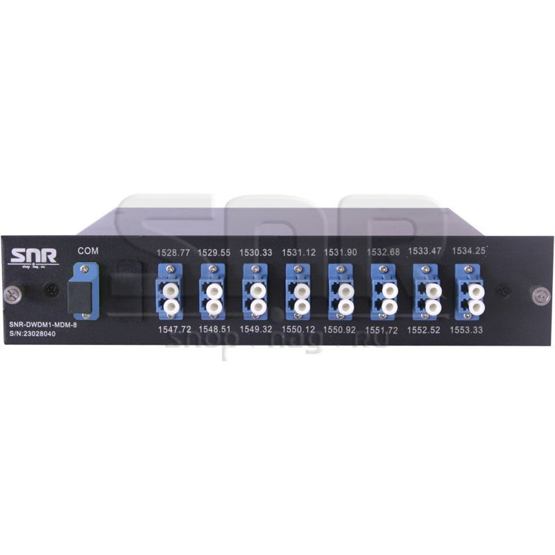 Мультиплексор-Демультиплексор DWDM одноволоконный 8-канальный + TV канал 1550 в шасси