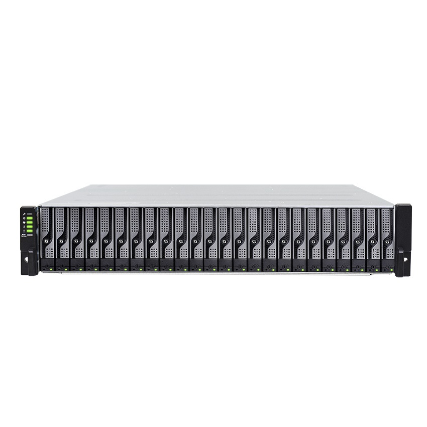 Система хранения данных Infortrend GS1024R2CBF-D (2xCtrl, до 24xHDD, 2xSAS12G внеш. порт, 4x4GB, 8x1G портов iSCSI)