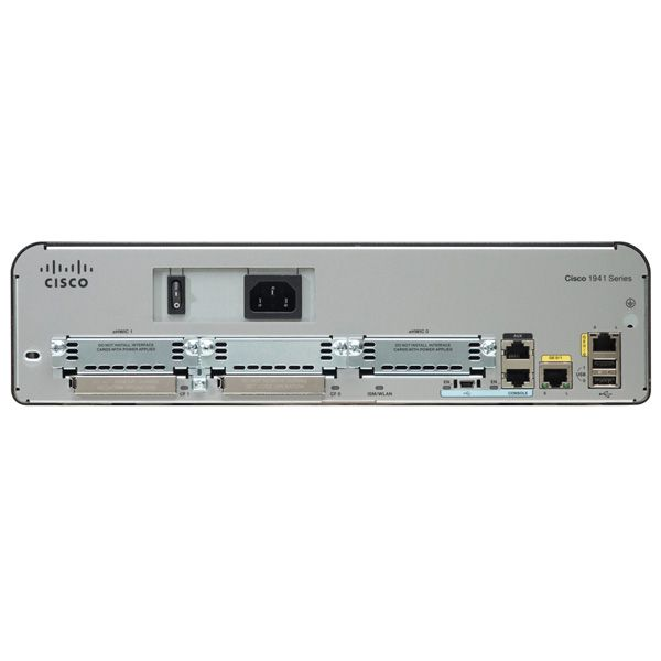 Маршрутизатор Cisco 1941 (некондиция, отломано одно из креплений в слоте для модулей EHWIC)