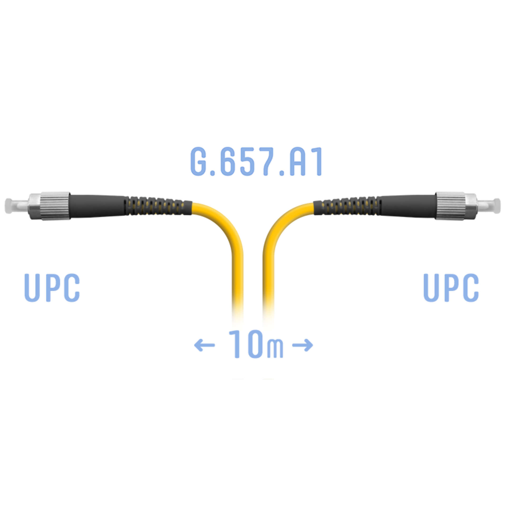 Патчкорд оптический FC/UPC SM G.657.A1 10 метров