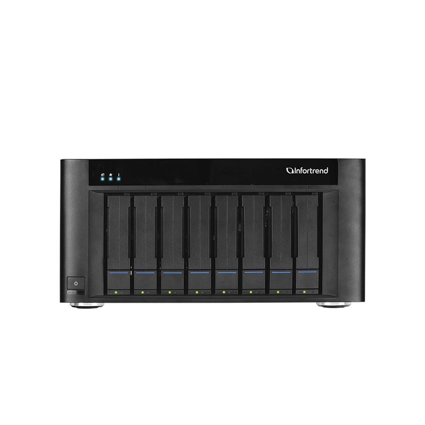 Система хранения данных Infortrend GSEP208-D (до 8xHDD, 2x4GB, 2x1G порта RJ45, 2x10G порта SFP+)