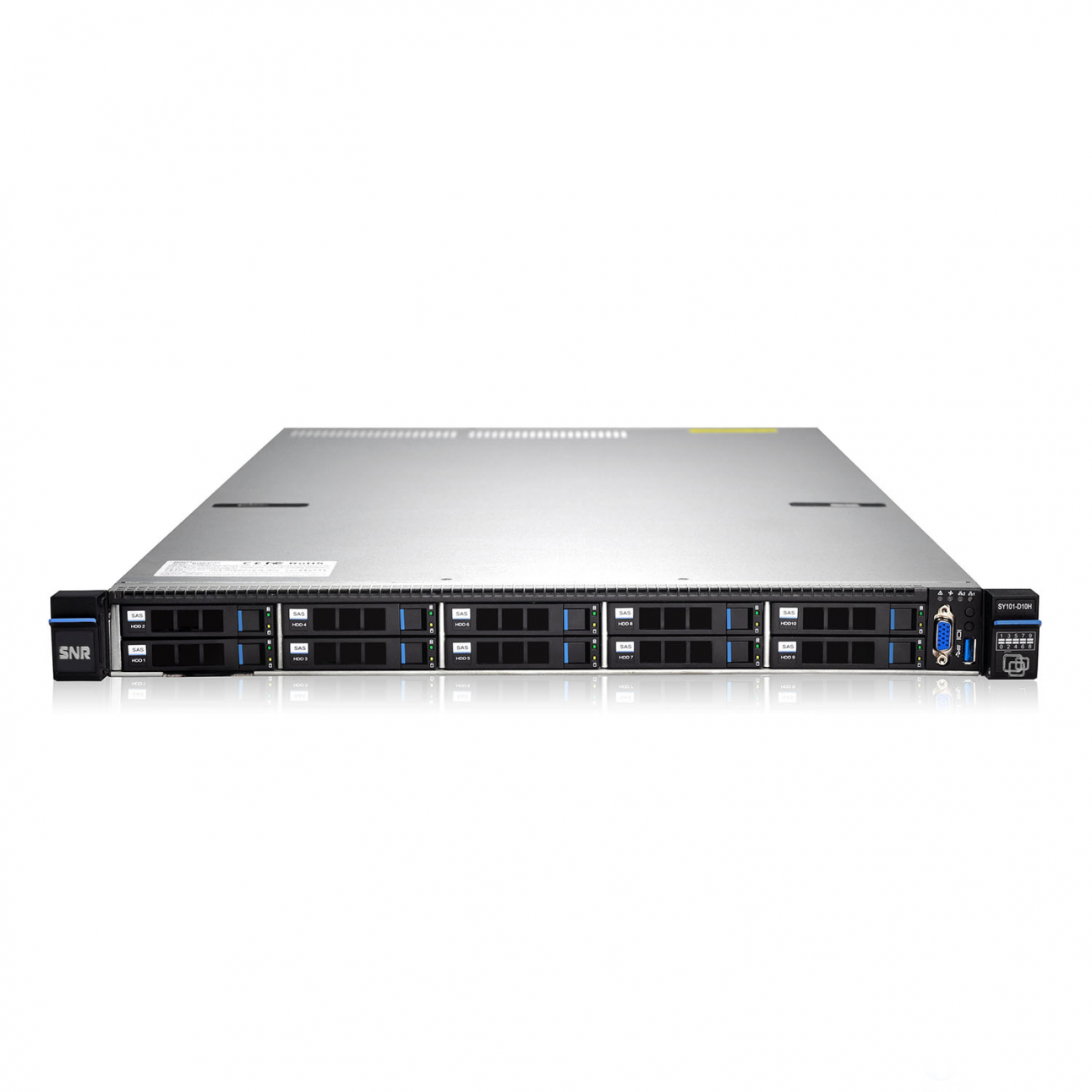 Серверная платформа SNR-SR1210RS, 1U, Scalable, DDR4, 10xHDD, резервируемый БП
