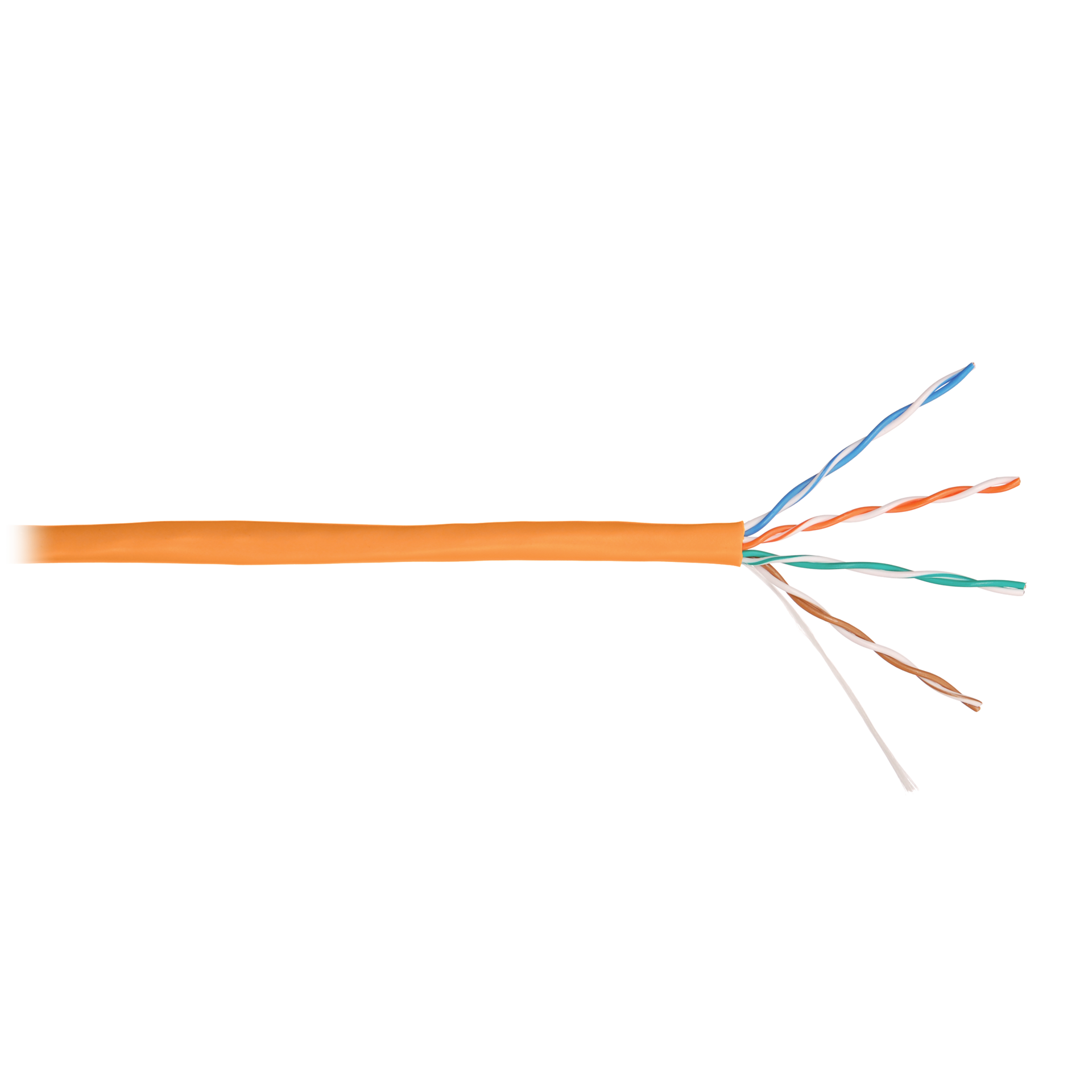 Кабель NIKOLAN U/UTP 4 пары, Кат.5e (Класс D), тест по ISO/IEC, 100МГц, одножильный, BC (чистая медь), 24AWG (0,50мм), внутренний, LSZH нг(А)-HFLTx