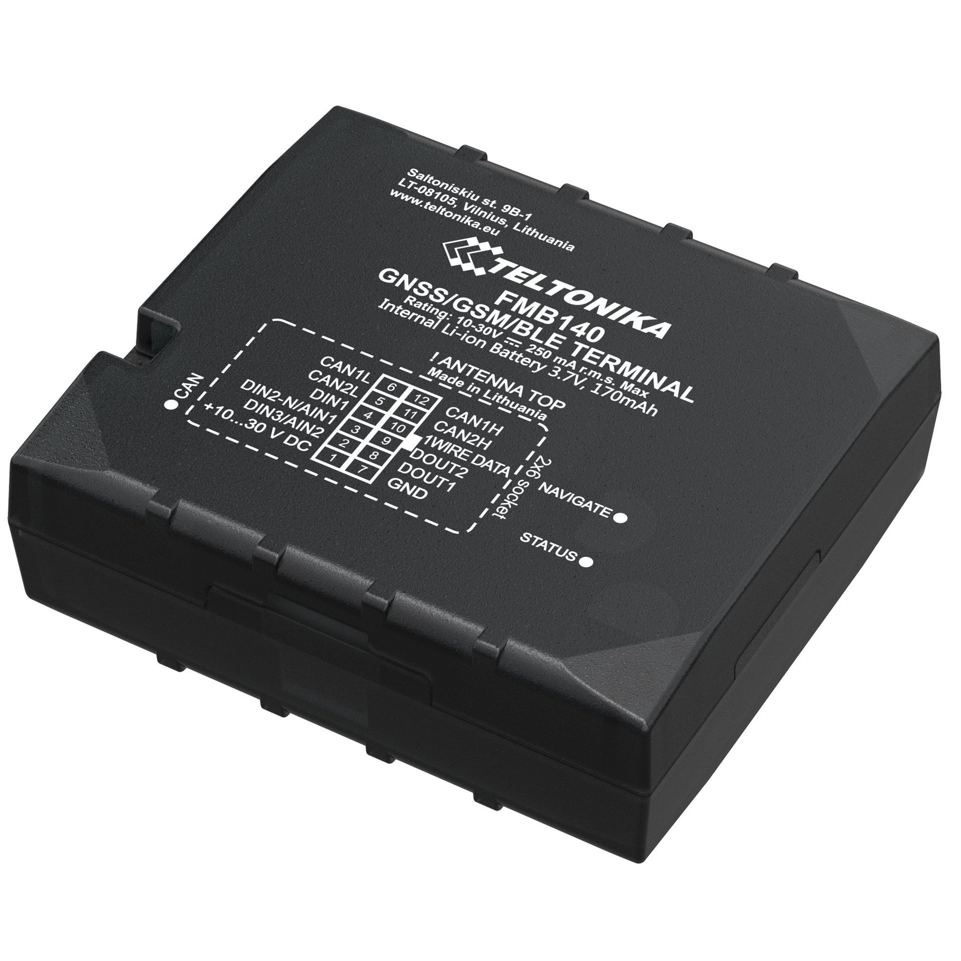 FMB140 GPS контроллер местонахождения и состояния транспорта