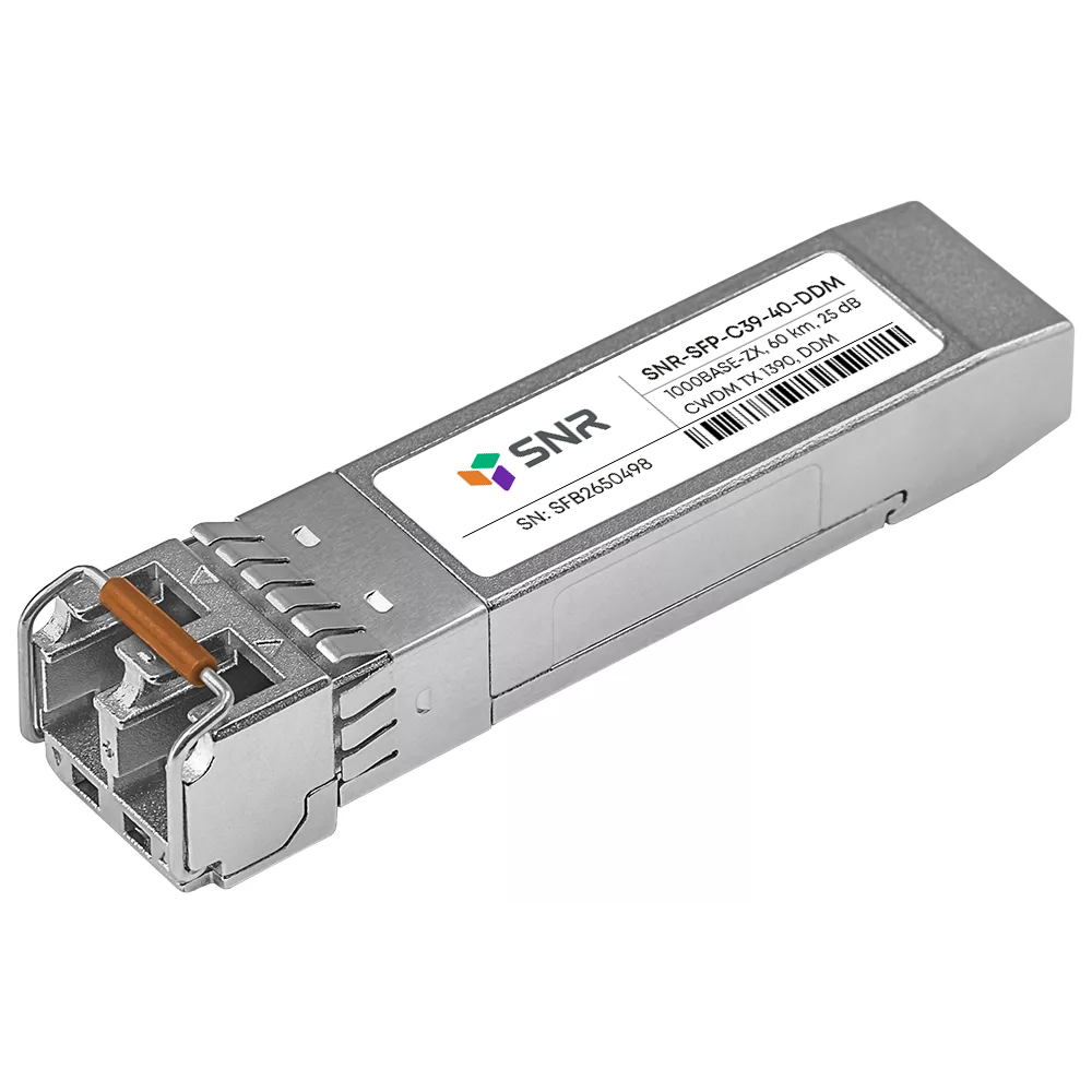Модуль SFP CWDM оптический, дальность до 40км (19dB), 1390нм, DDM