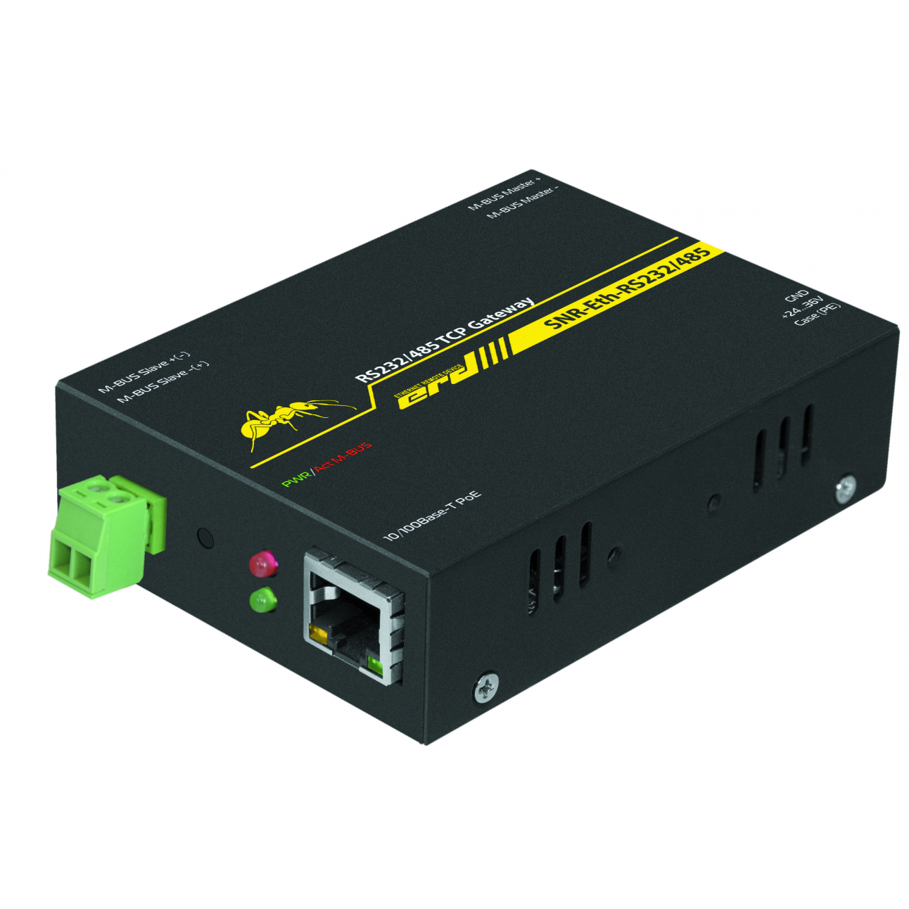 Конвертер интерфейсов ERD-Ethernet-RS485/RS232, с POE