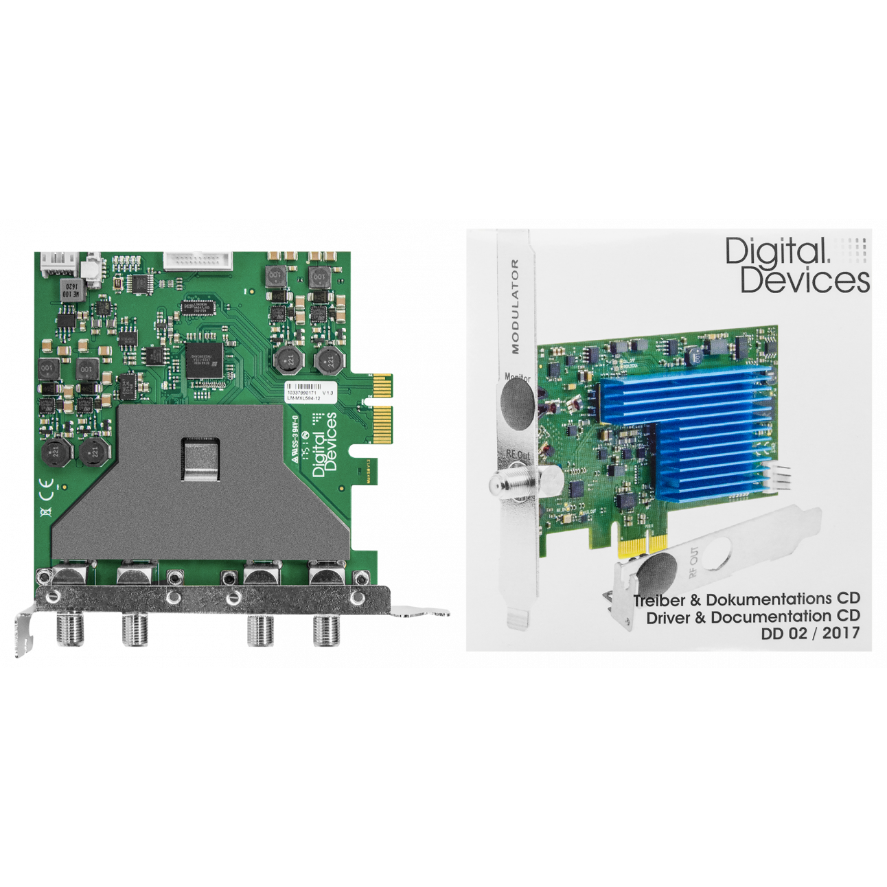 Карта 8-тюнерного приемника DVB-S2 PCIe