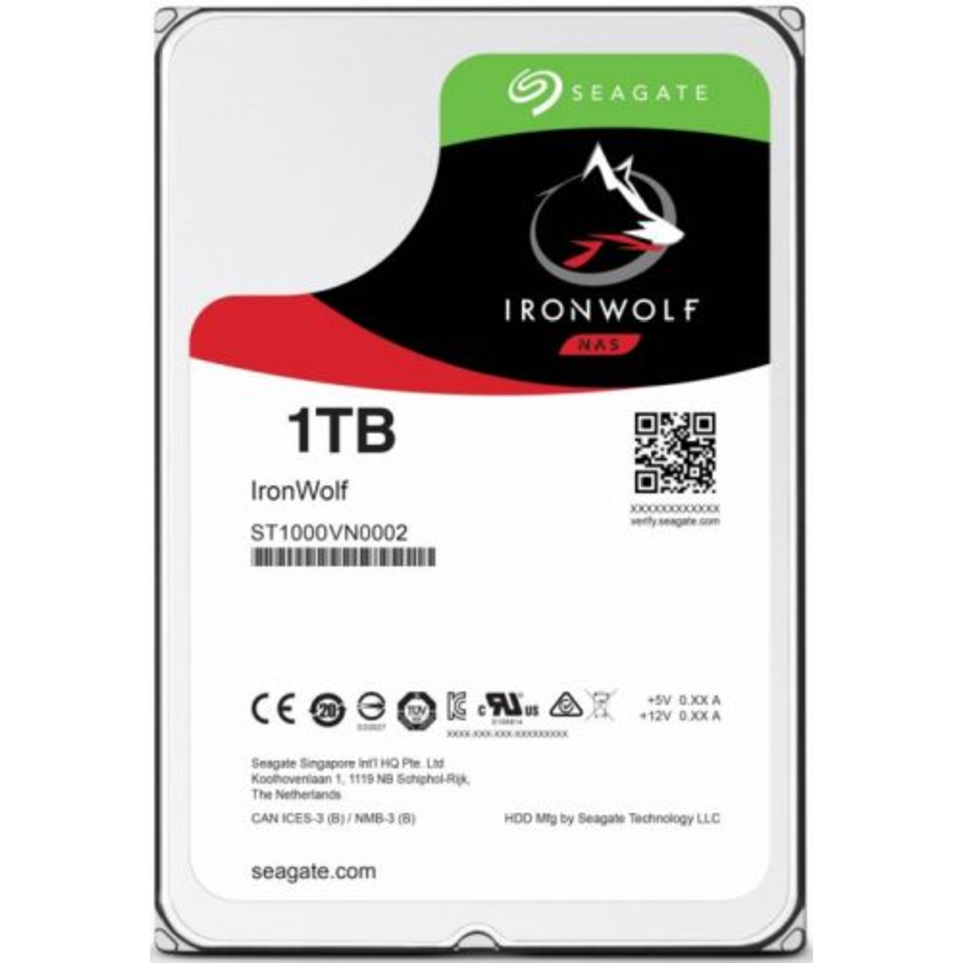 Жесткий диск Seagate Iron Wolf Guardian NAS 1TB 3.5 SATA 6 Гбит/с