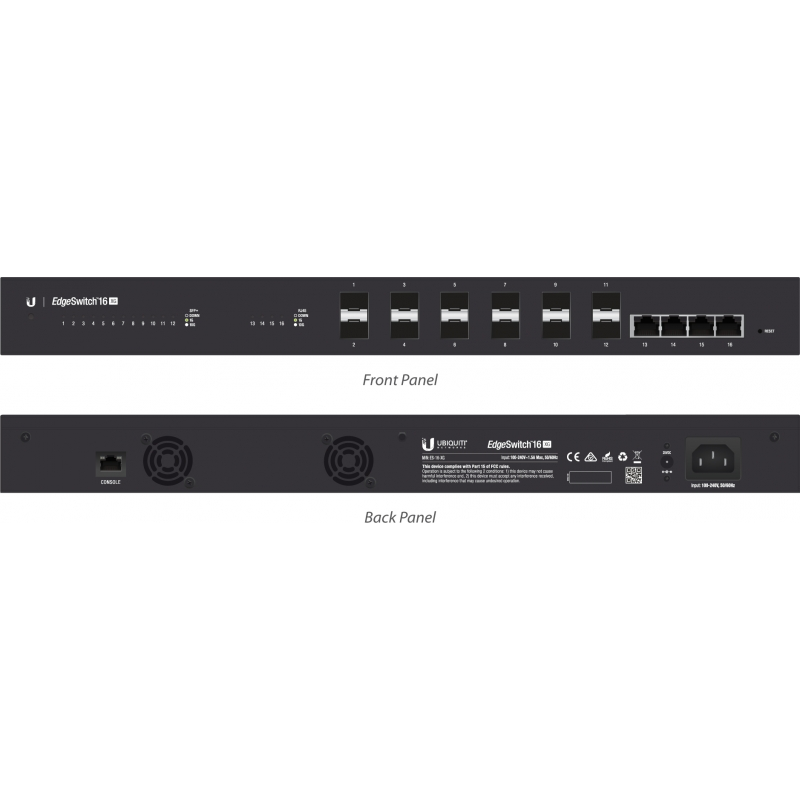 Коммутатор Ubiquiti EdgeSwitch 16 XG