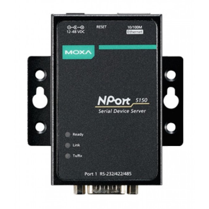 NPort 5150 1-портовый асинхронный сервер RS-232/422/485 в Ethernet MOXA