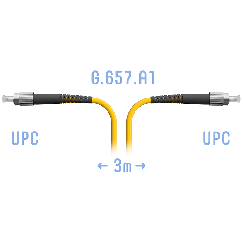 Патчкорд оптический FC/UPC SM G.657.A1 3 метра