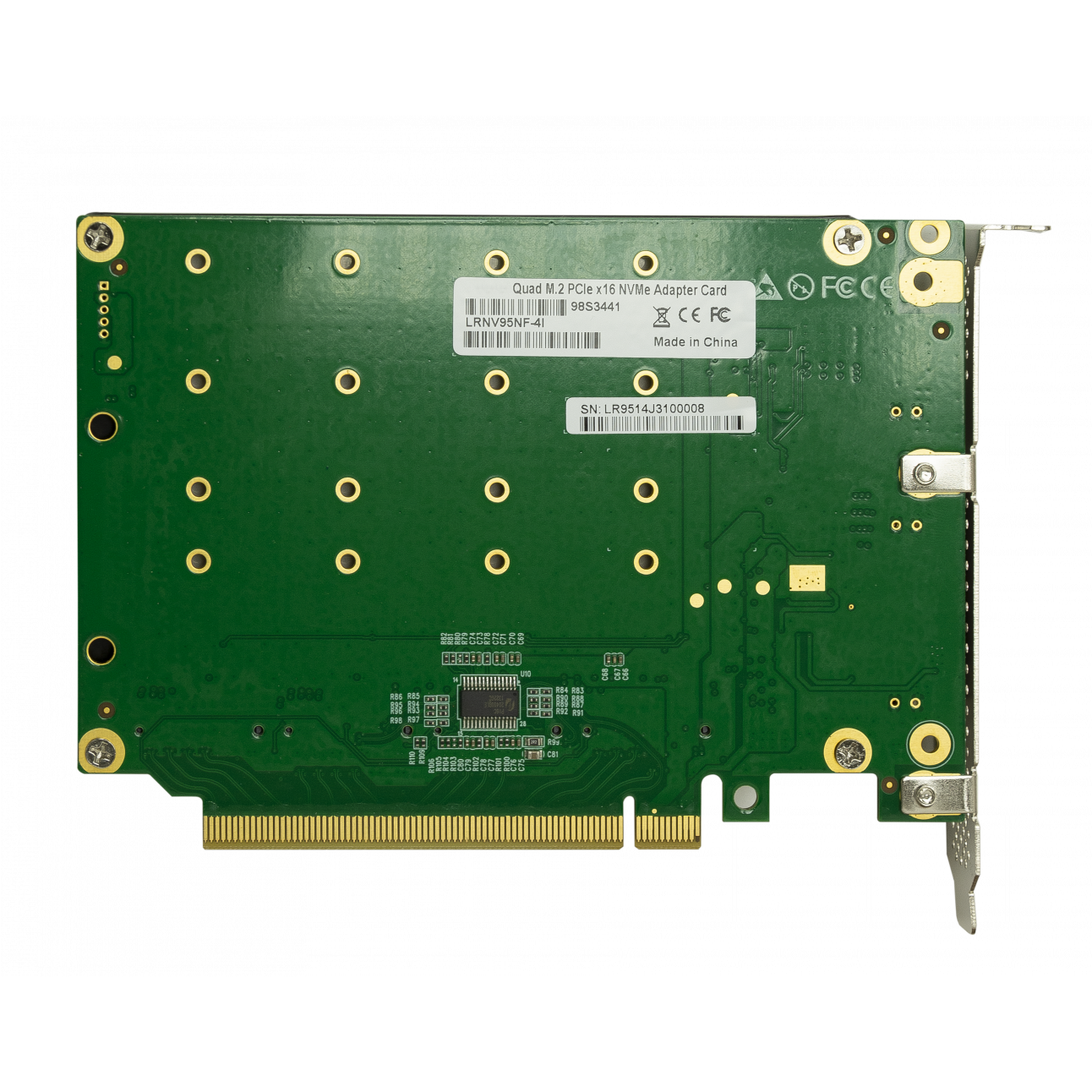 Переходной адаптер PCIe 3.0 x16 на 4xM.2 NVMe
