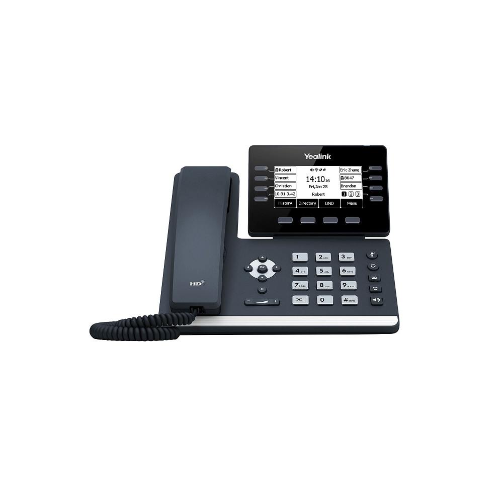 SIP-T53W, 12 аккаунтов, USB, Bluetooth, WiFi, GigE, без БП