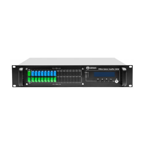 Оптический усилитель VERMAX для сетей КТВ, 2 входа, 8*23dBm выходов, WDM фильтр PON